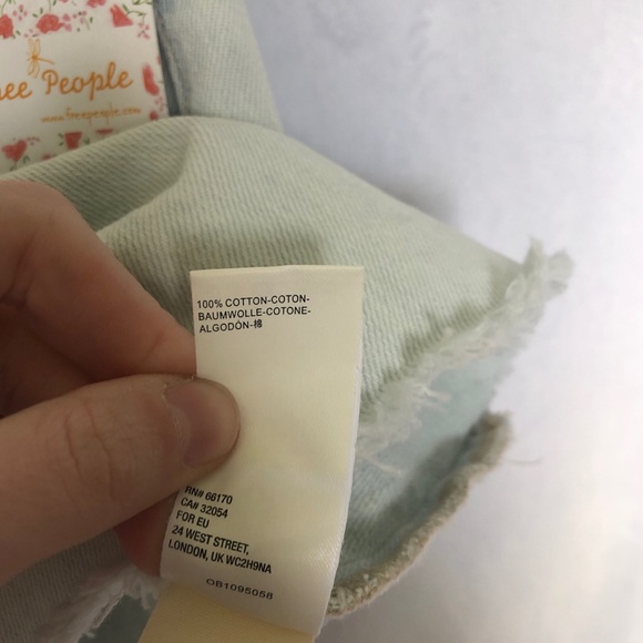 Free People NWT Sidecar Denim Distressed Miniskirt - Picture 7 of 12